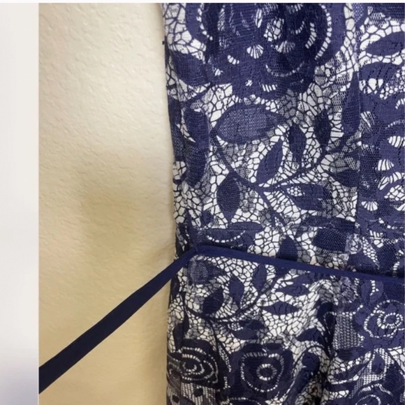 Lace Embroidered Style Classy Elegant Party Girly Fancy Wedding Tie Boho Dress - Picture 5 of 7